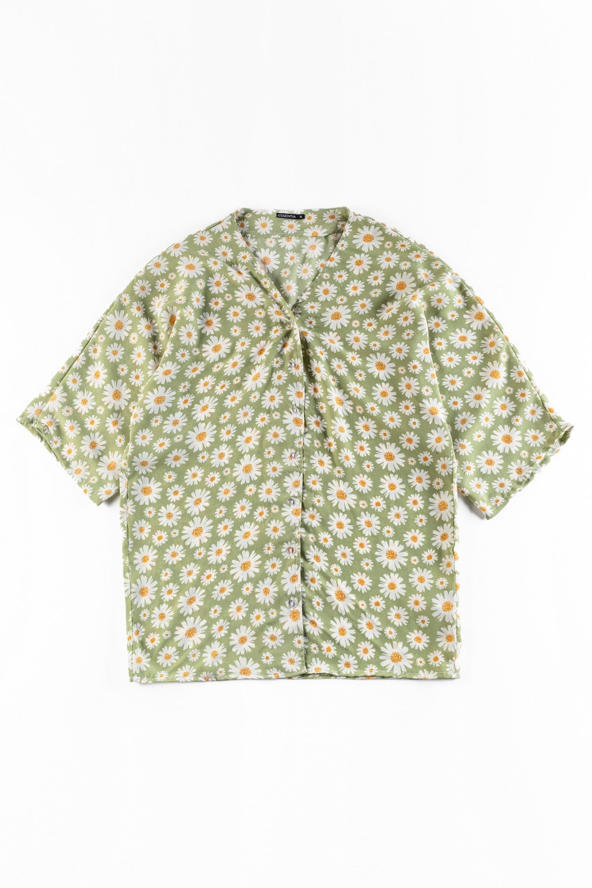 Green Floral Ladies Shirt