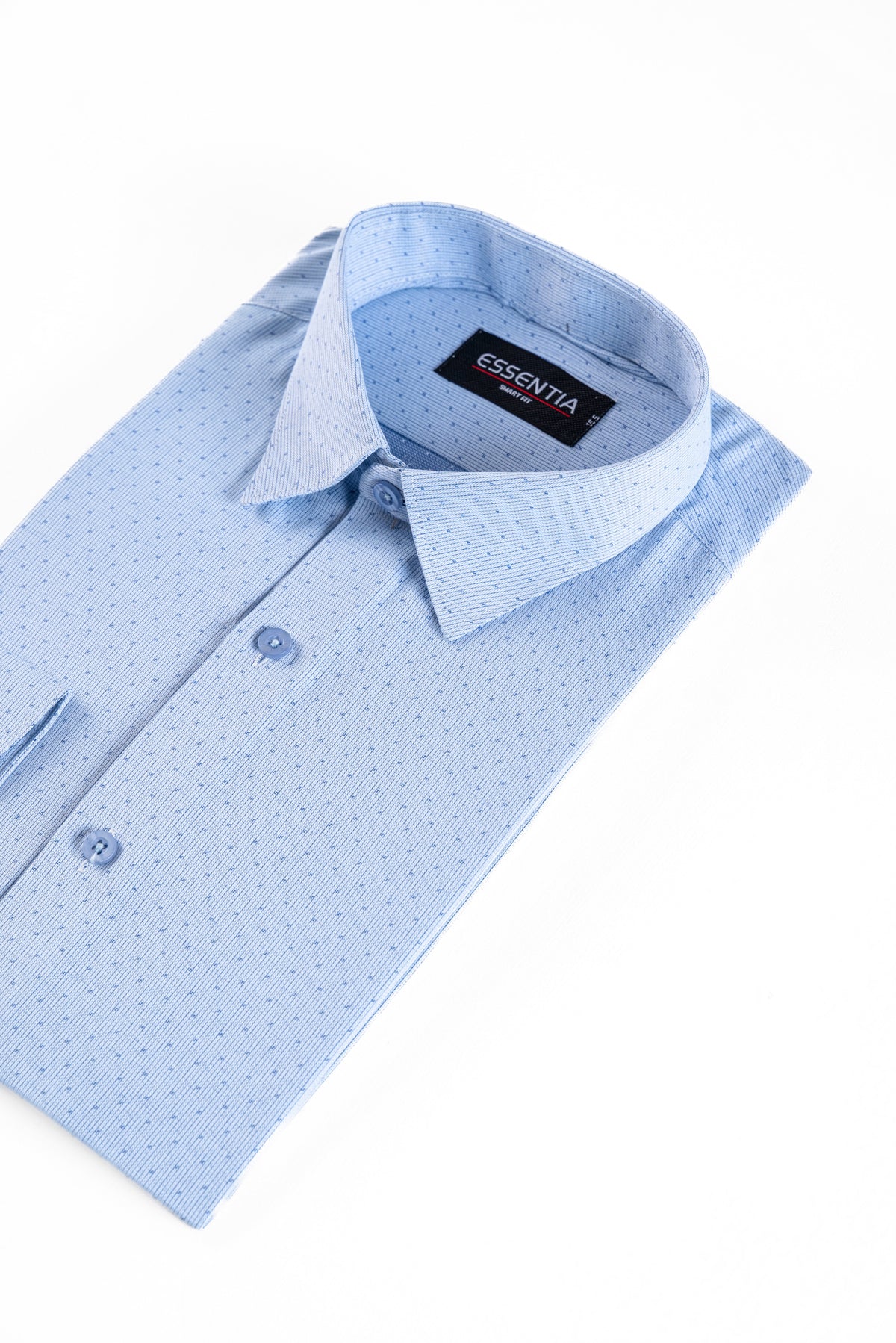 M Blue Dots Dress Shirt