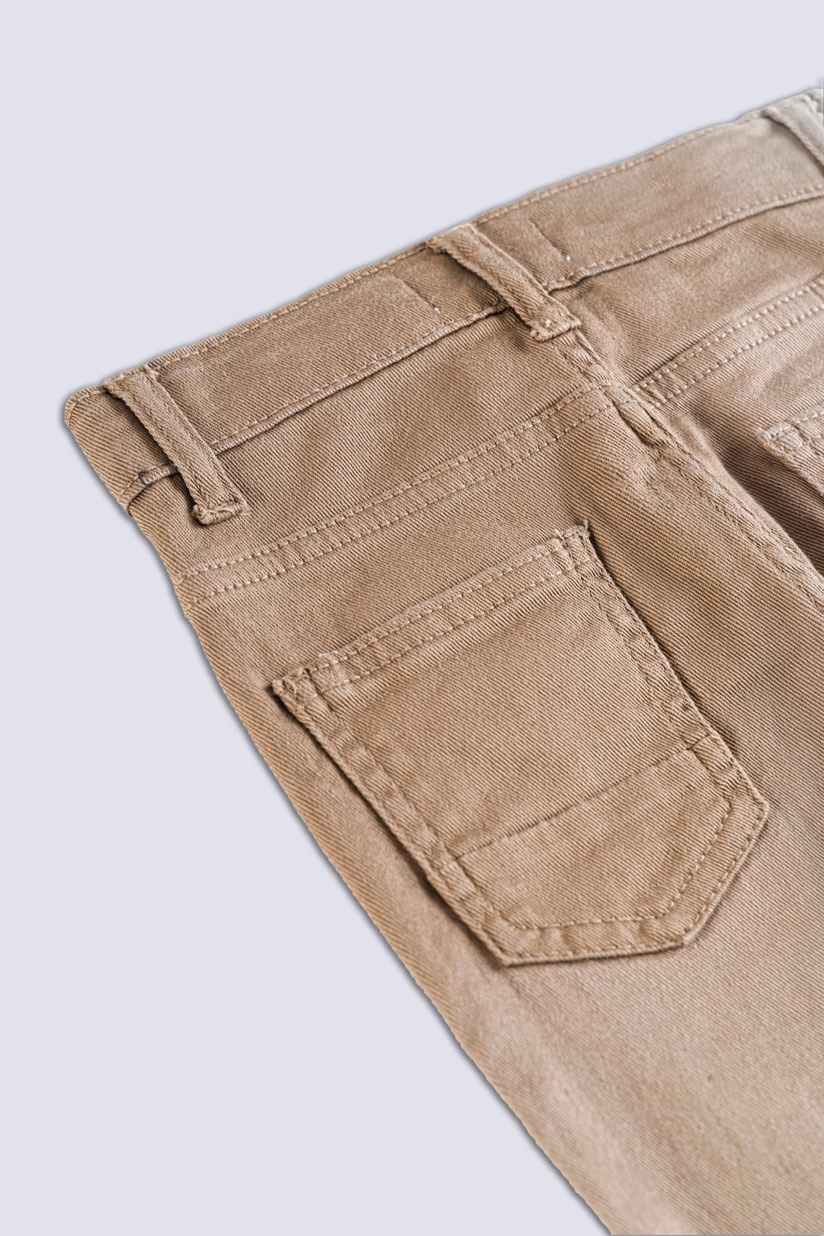 Light Brown Boy&#39;s Cotton Jeans