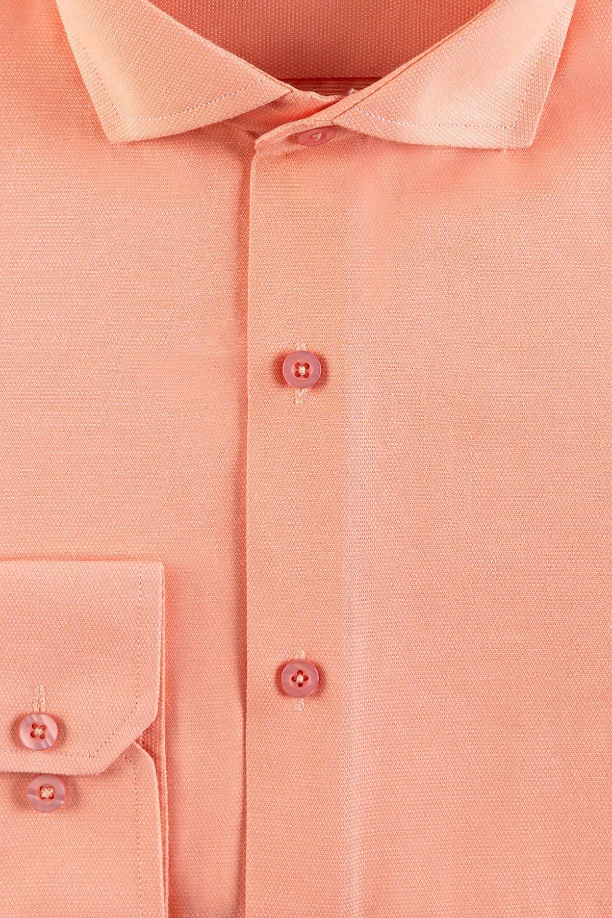 Peach Texture Men&#39;s Dress Shirt