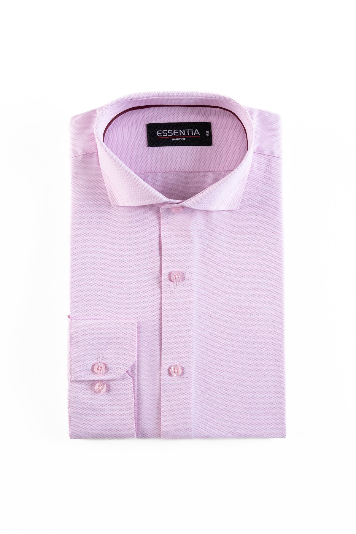 Pink Textured Men&#39;s Dress Shirt