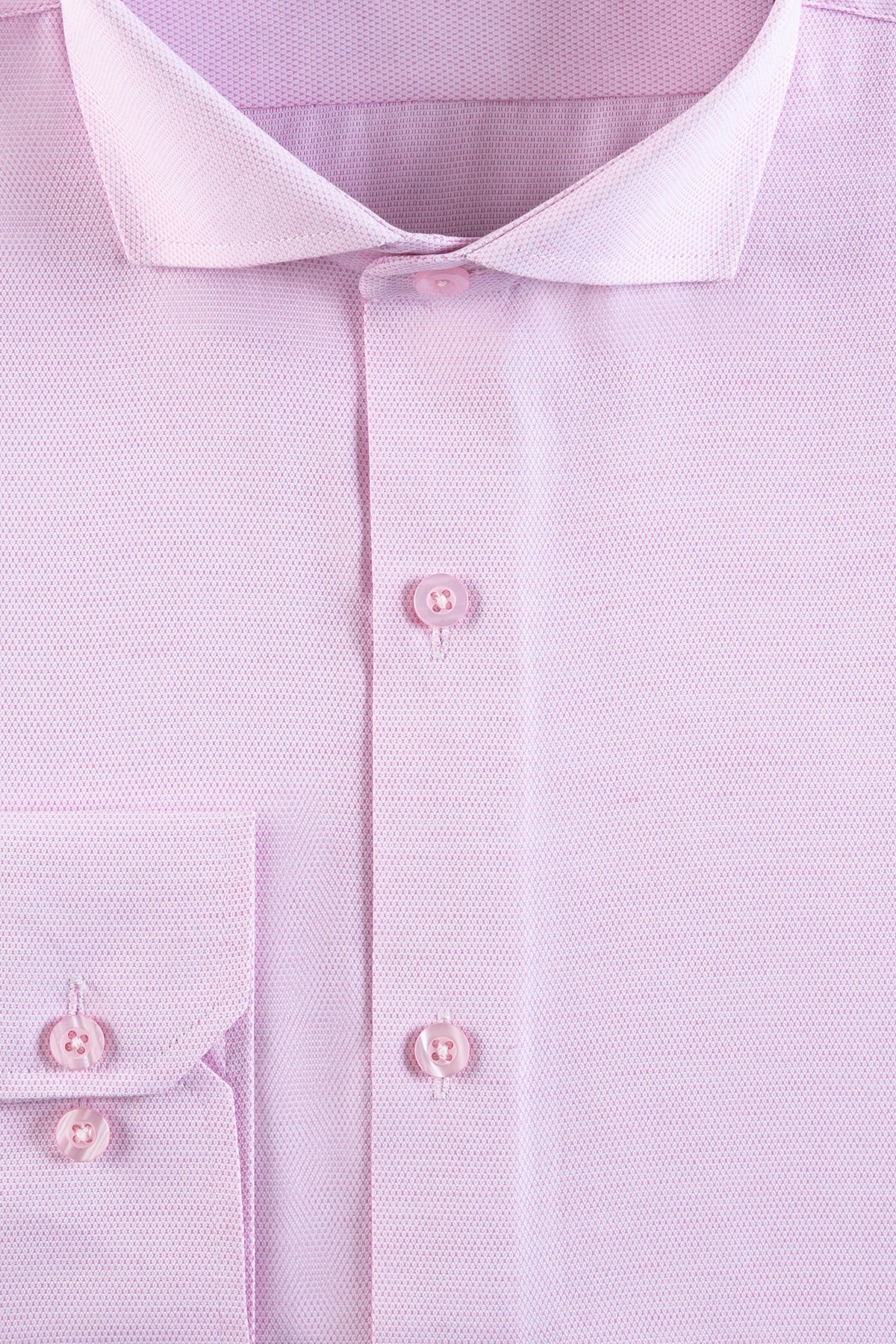 Pink Textured Men&#39;s Dress Shirt