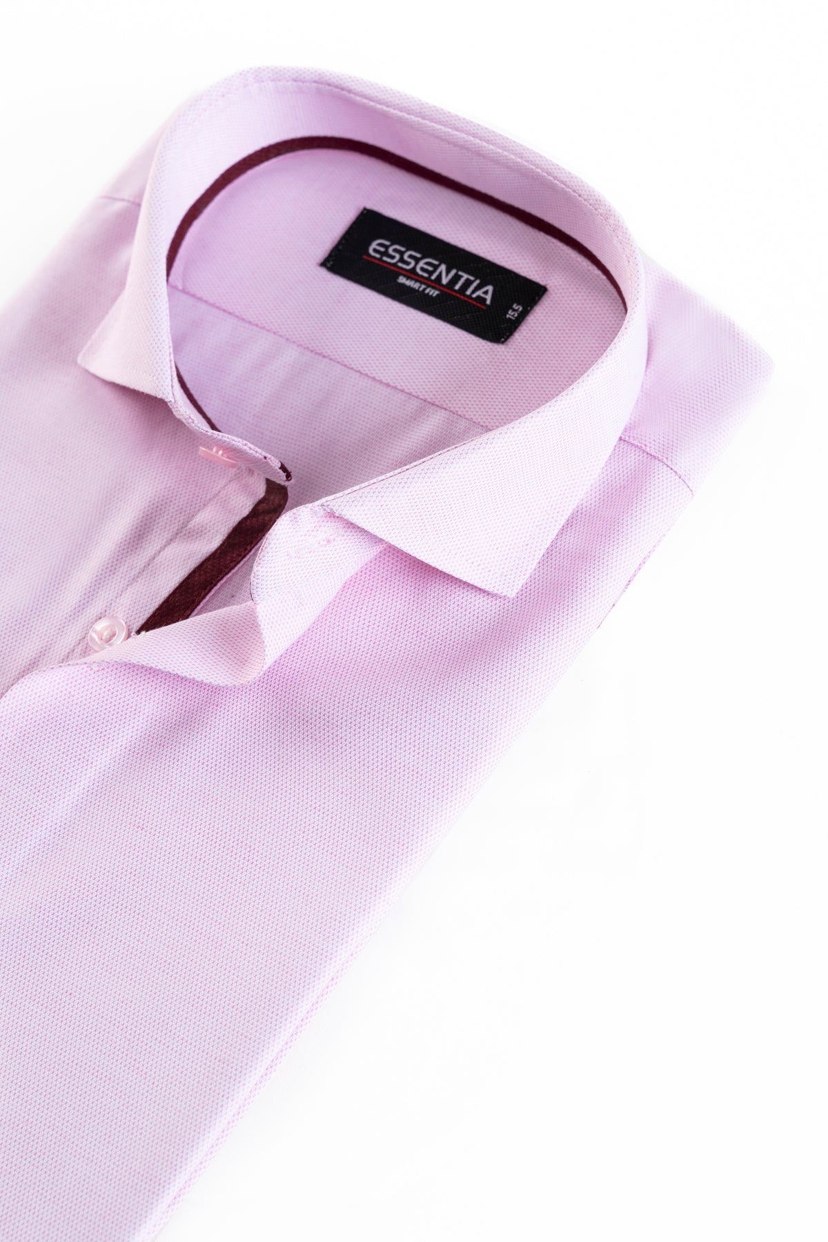 Pink Textured Men&#39;s Dress Shirt