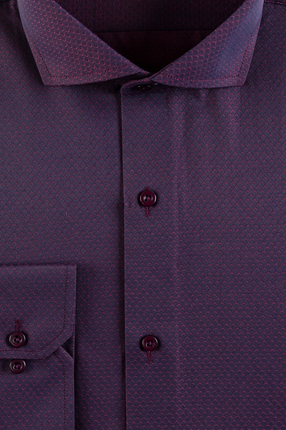 Dark Purple Self Men&#39;s Dress Shirt