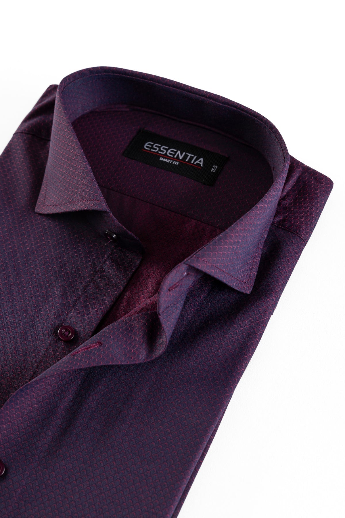 Dark Purple Self Men&#39;s Dress Shirt