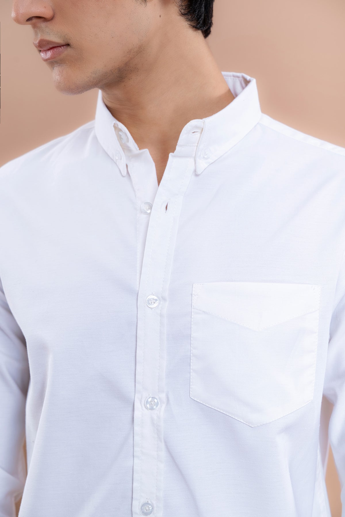 Men&#39;s White Casual Shirt