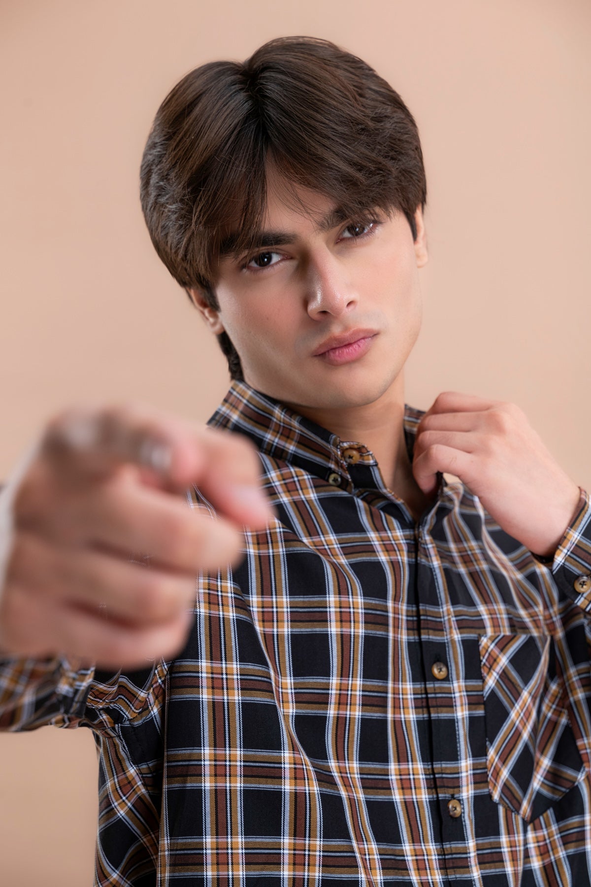 Men&#39;s Plaid Checked Casual Shirt