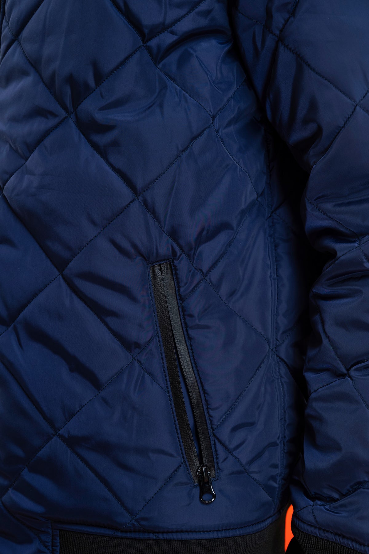 Navy Blue Men&#39;s Puffer Jacket.