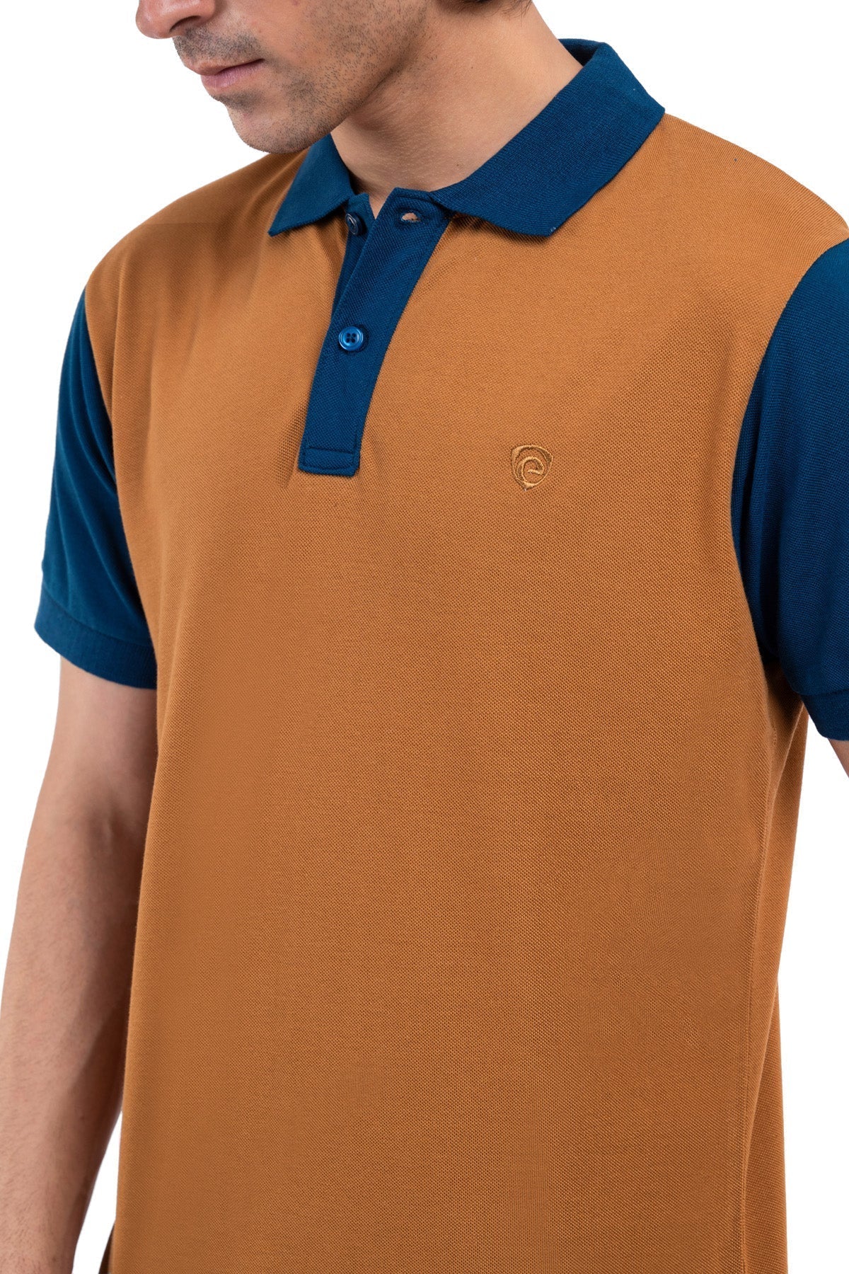 Men&#39;s Brown Pique Polo Shirt