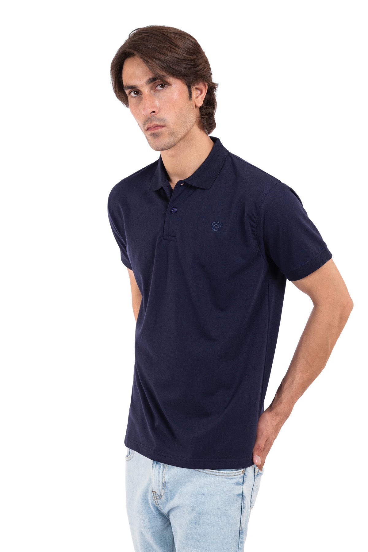 Men&#39;s Premium Navy Blue Polo Shirt