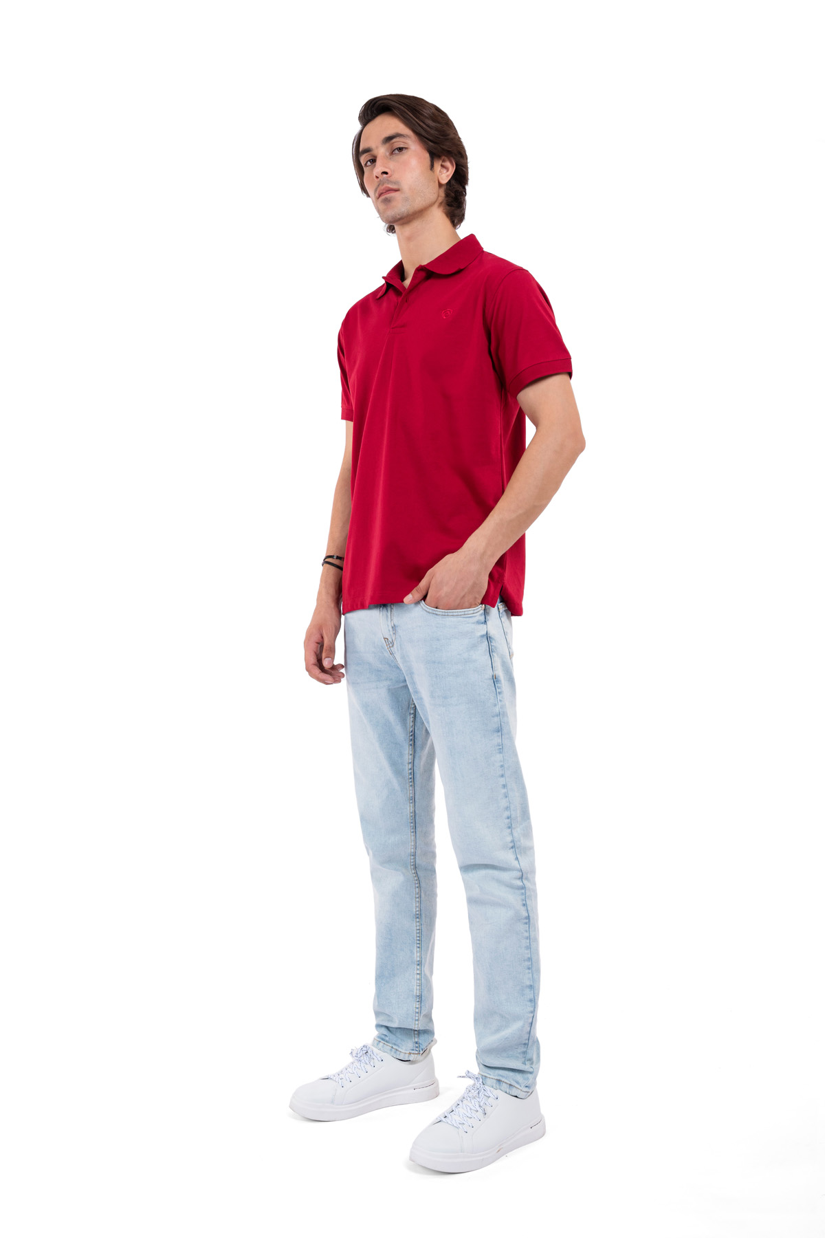 Men&#39;s Premium Basic Red Polo Shirt