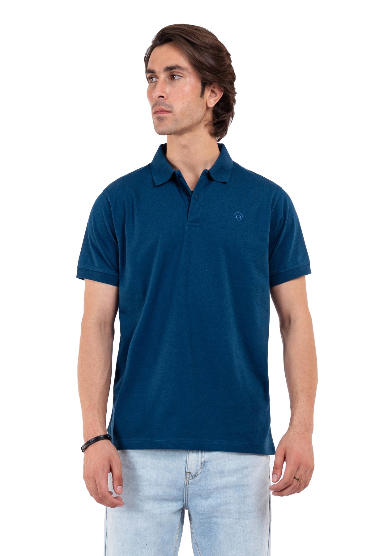 Men&#39;s Premium Basic Teal Polo Shirt