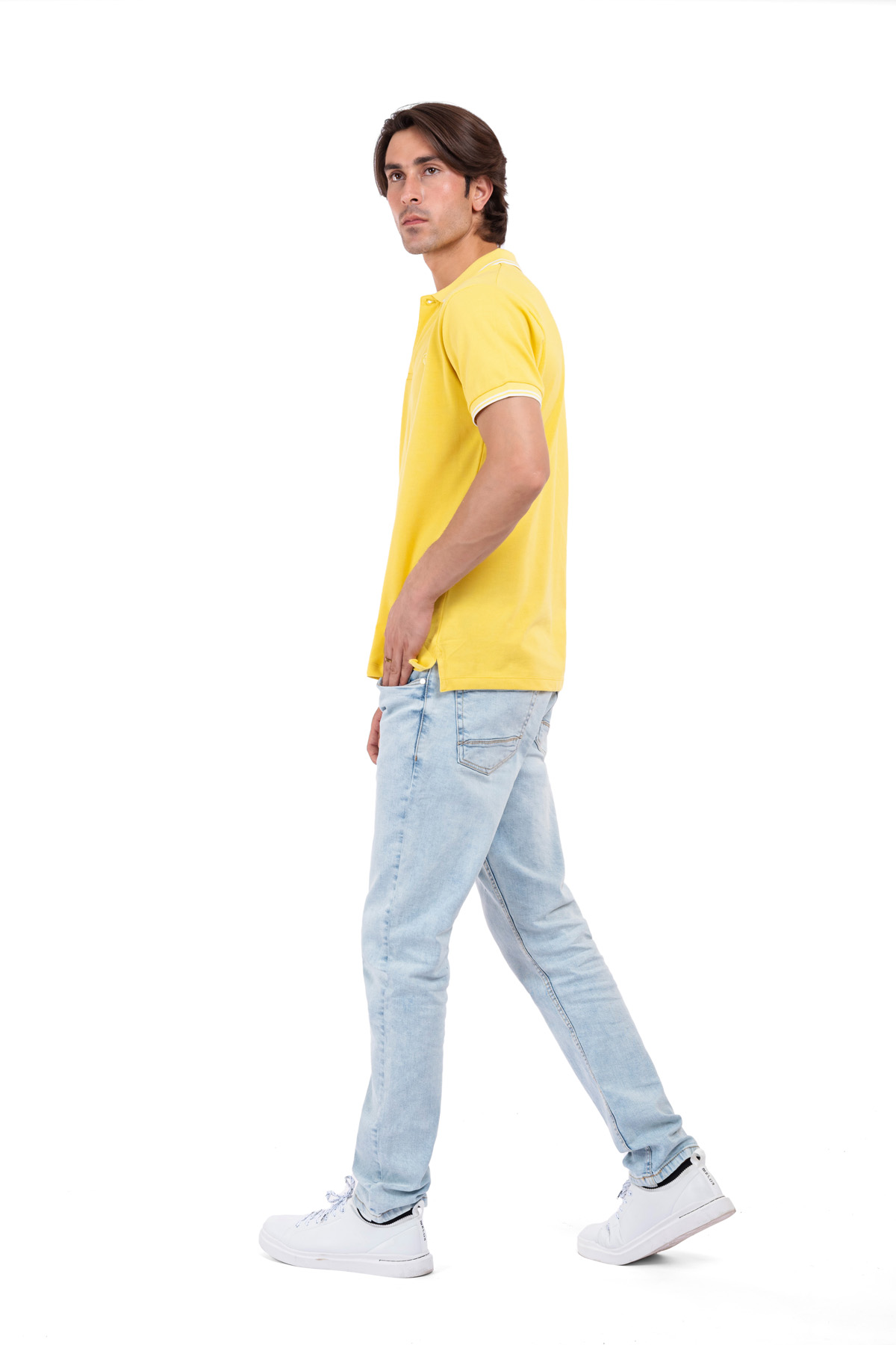 Men&#39;s Yellow Polo Shirt