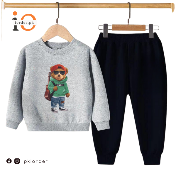 Green Bear Kids Sweatshirt &amp; Pant