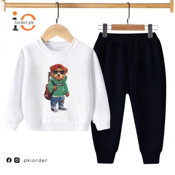 Green Bear Kids Sweatshirt &amp; Pant