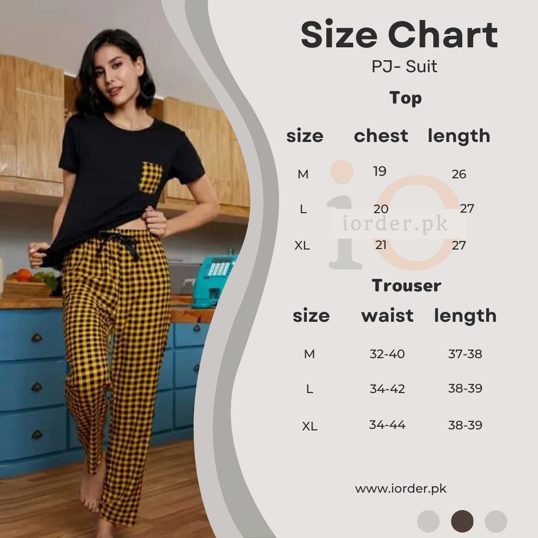 Black Thankyou Women Printed PJ Suit