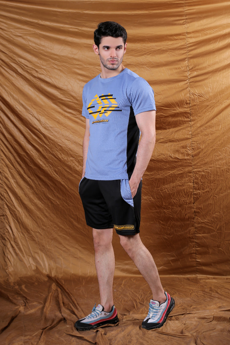 Men&#39;s Blue Panel Short