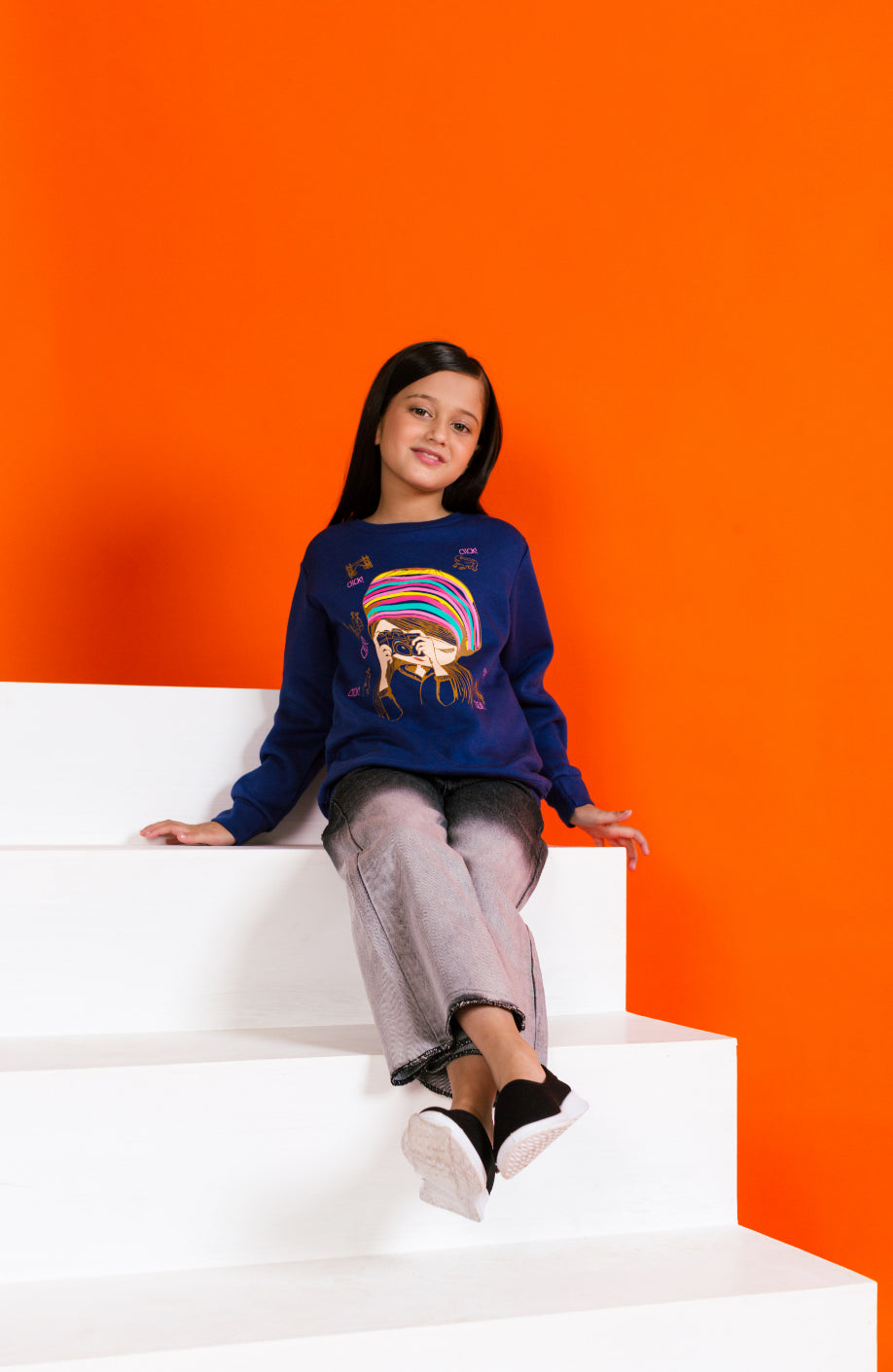 Girl&#39;s Sweatshirt F/Slv.