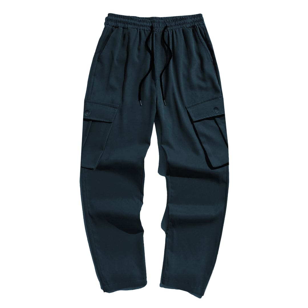 Jupiter French Twill Navy Cotton Cargo Trouser For Men