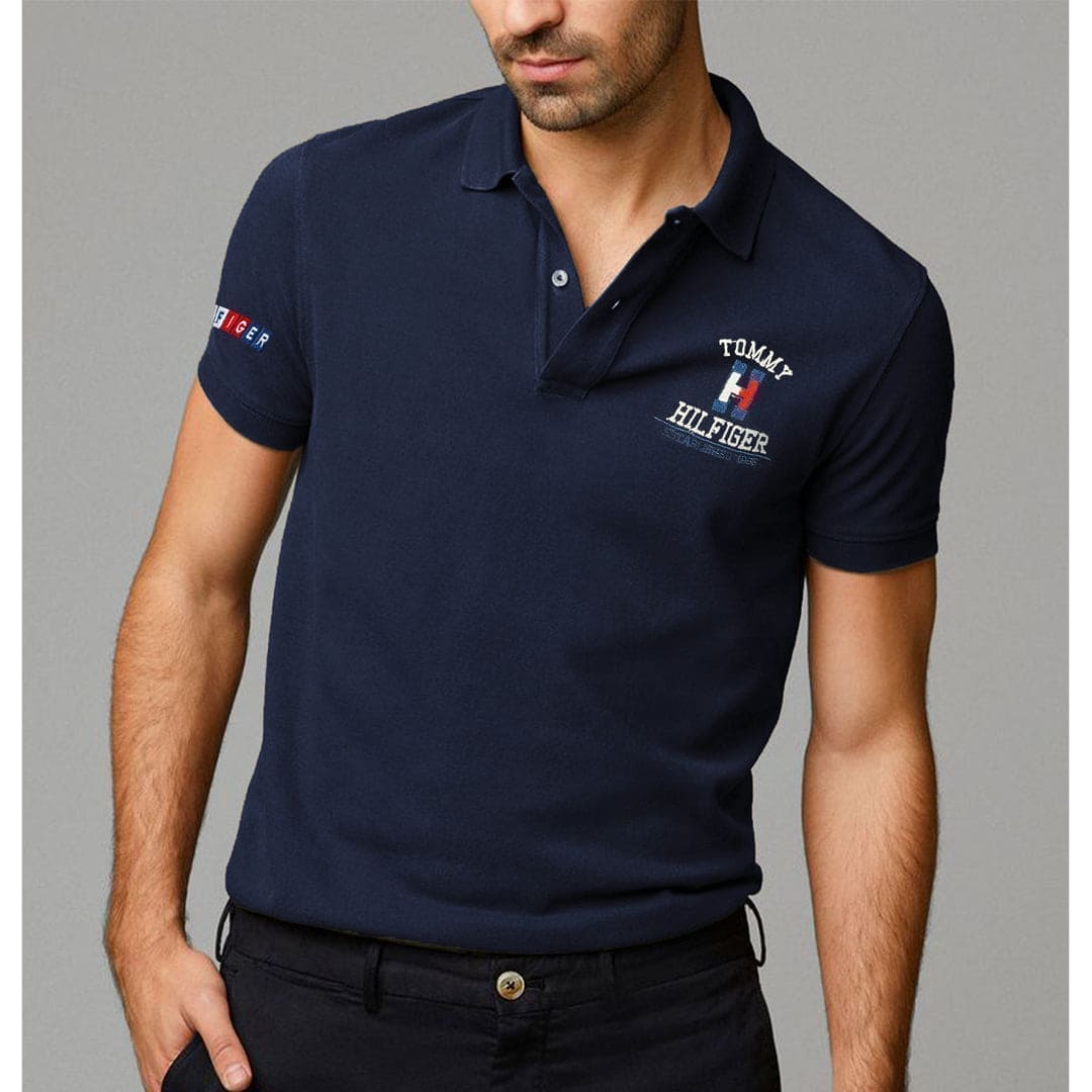 Rocking Premium Embroidered Logo Viscose Soft Cotton Polo For Men