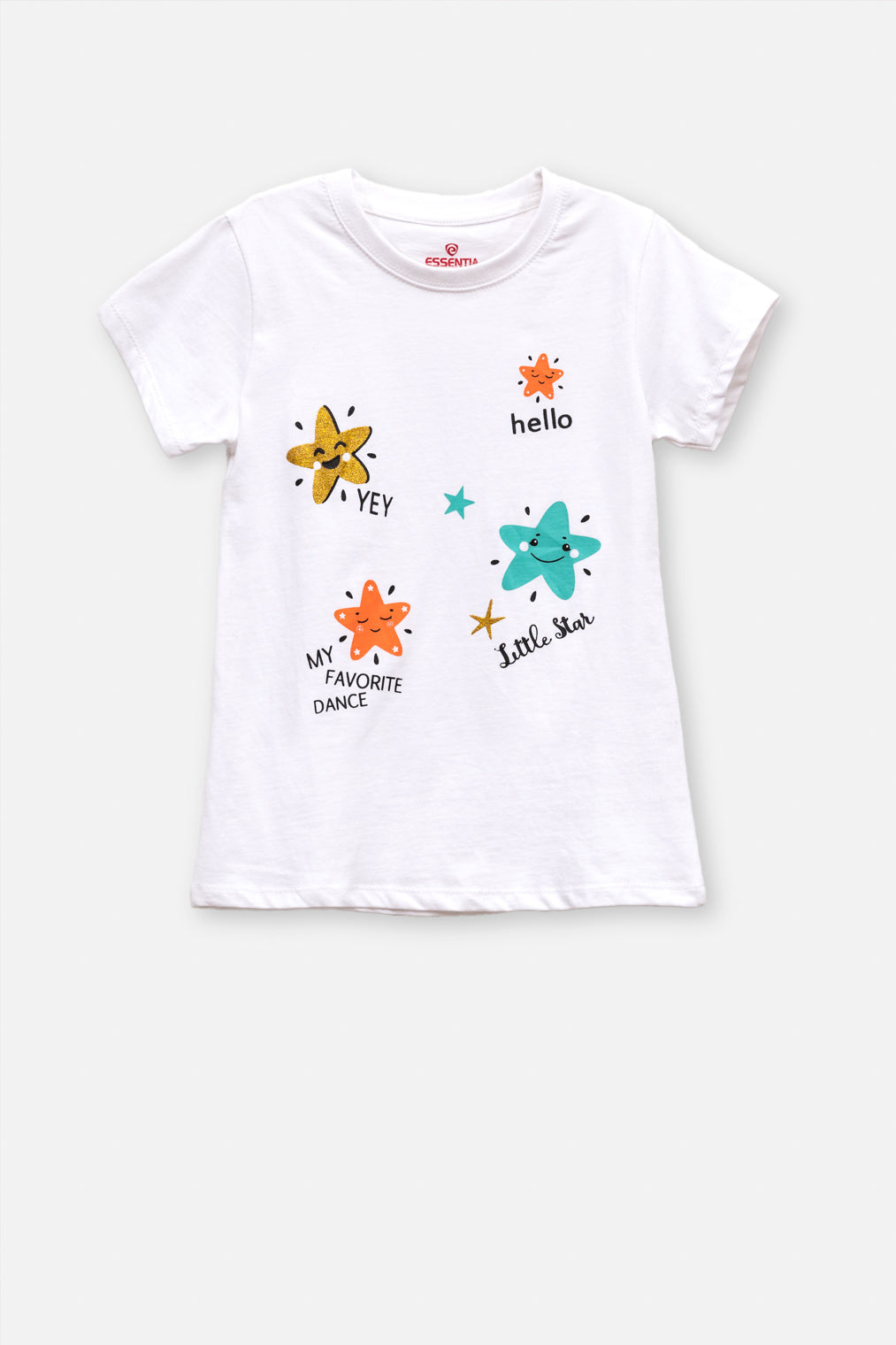 Girls Star Printed Tee