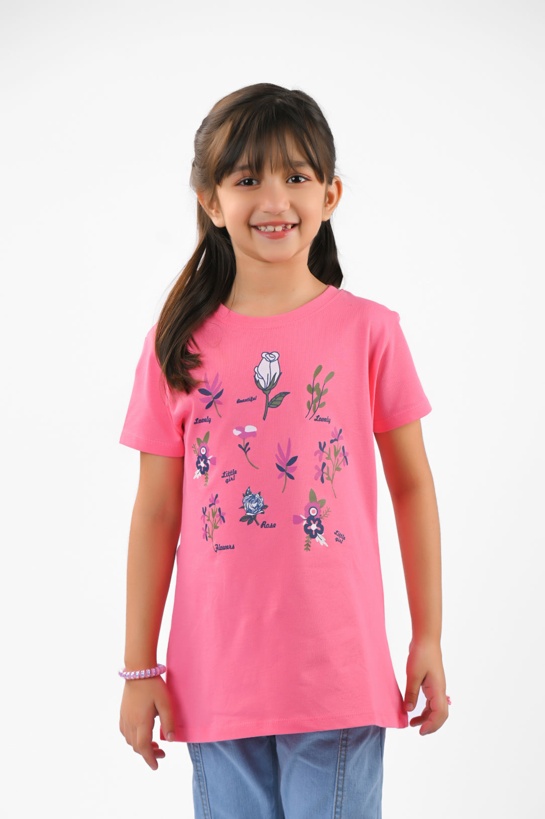 Girl&#39;s T-Shirt S/Slv.