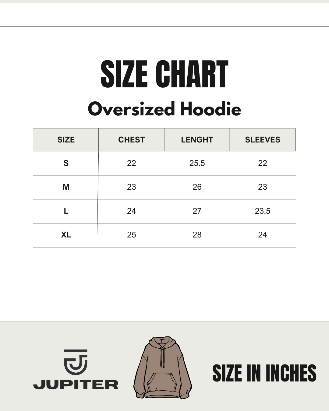 Jupiter Hotep Oversized Coffee Head Printed Hoodie