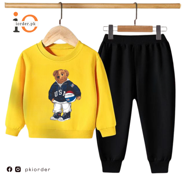 Football Bear Kids Sweatshirt &amp; Pant