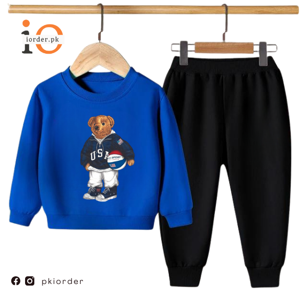 Football Bear Kids Sweatshirt &amp; Pant