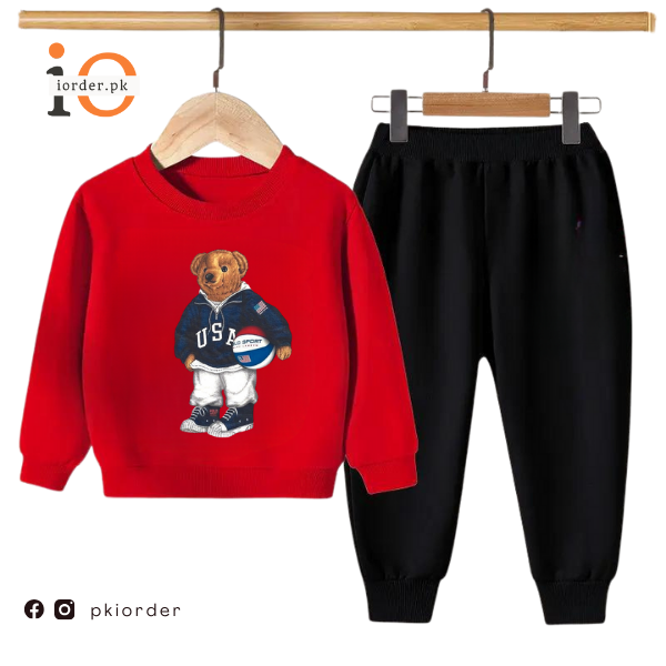 Football Bear Kids Sweatshirt &amp; Pant