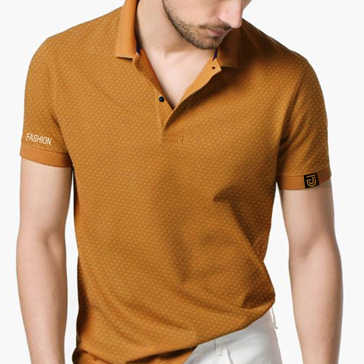 Jupiter Pop Corn Textured Trendy Polo For Men