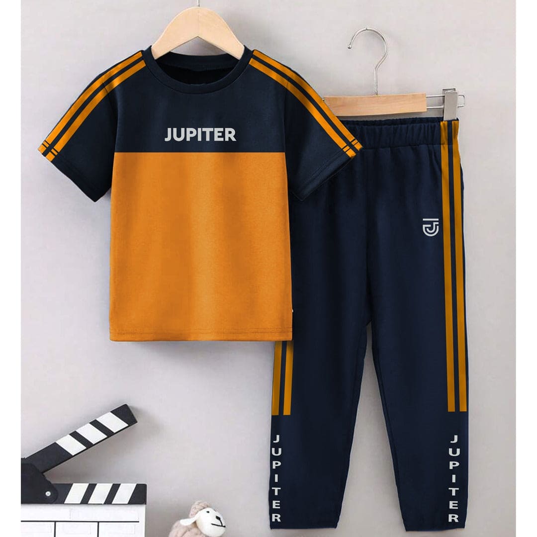 Jupiter Three Stripes Unisex Track Pair Twin Suit For Kids 2-14 Years