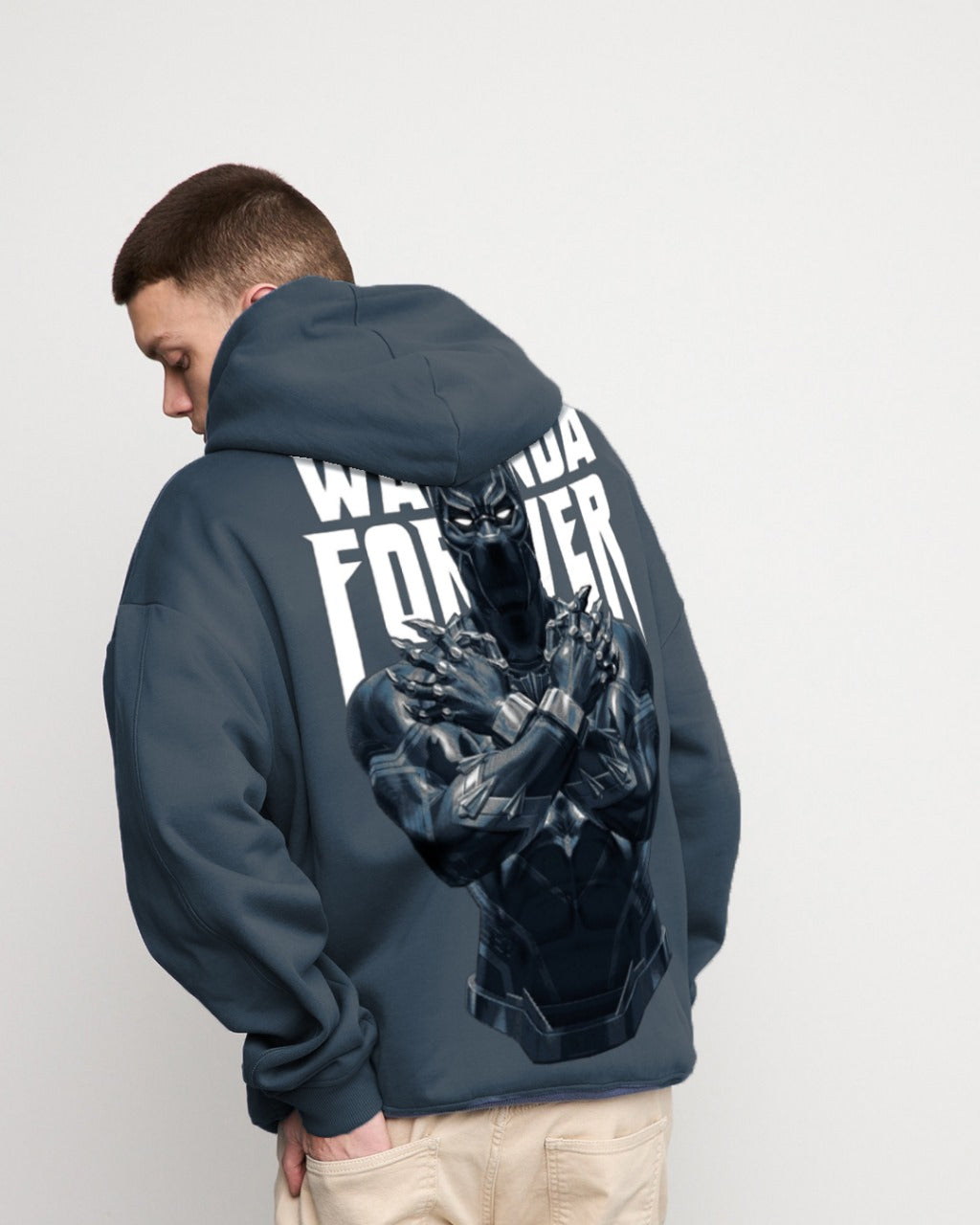 Jupiter Hotep Oversized Wakanda Forever Printed Hoodie