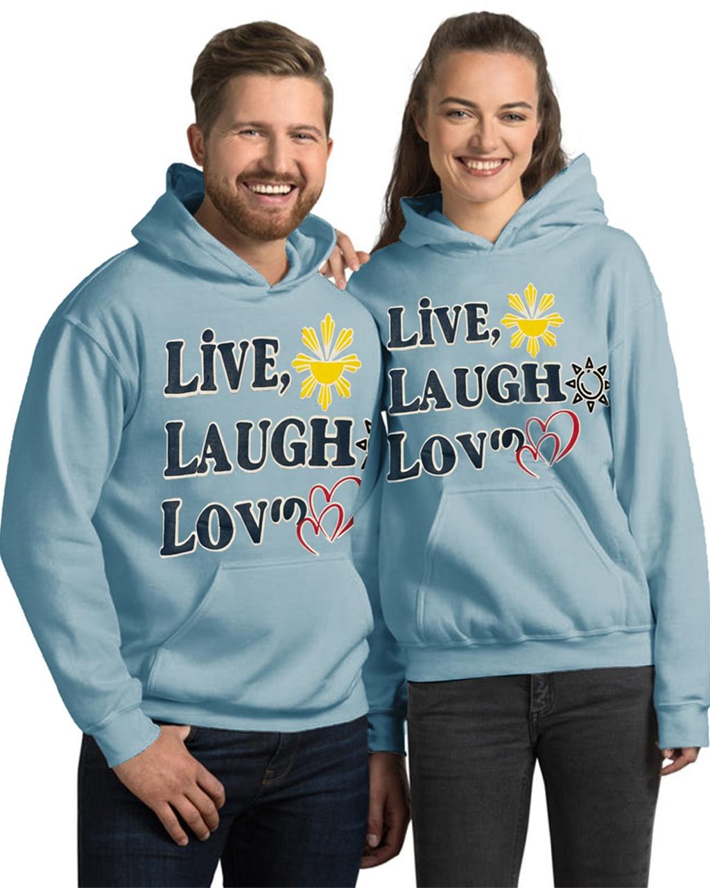 Jupiter Heavy Gsm Live &amp; Laugh Puff Printed Oversized Hoodie