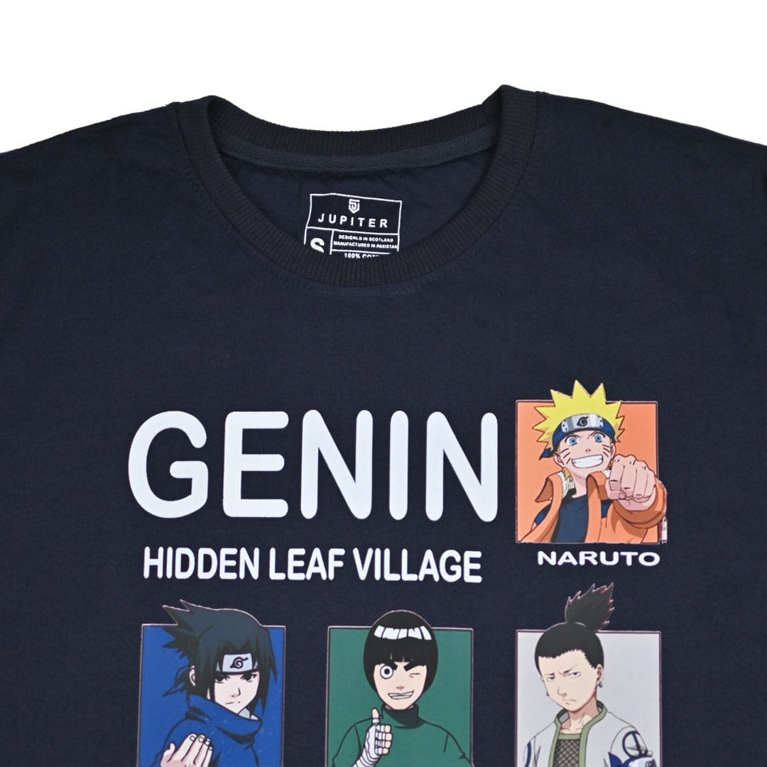 Jupiter Naruto Cotton Graphic Tee For Men