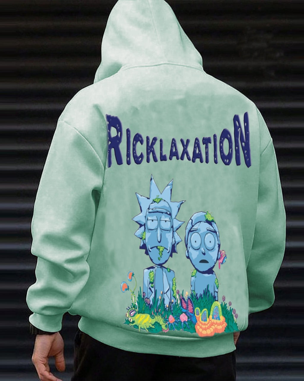 Jupiter Hotep Oversized Rick And Morty  Printed Hoodie