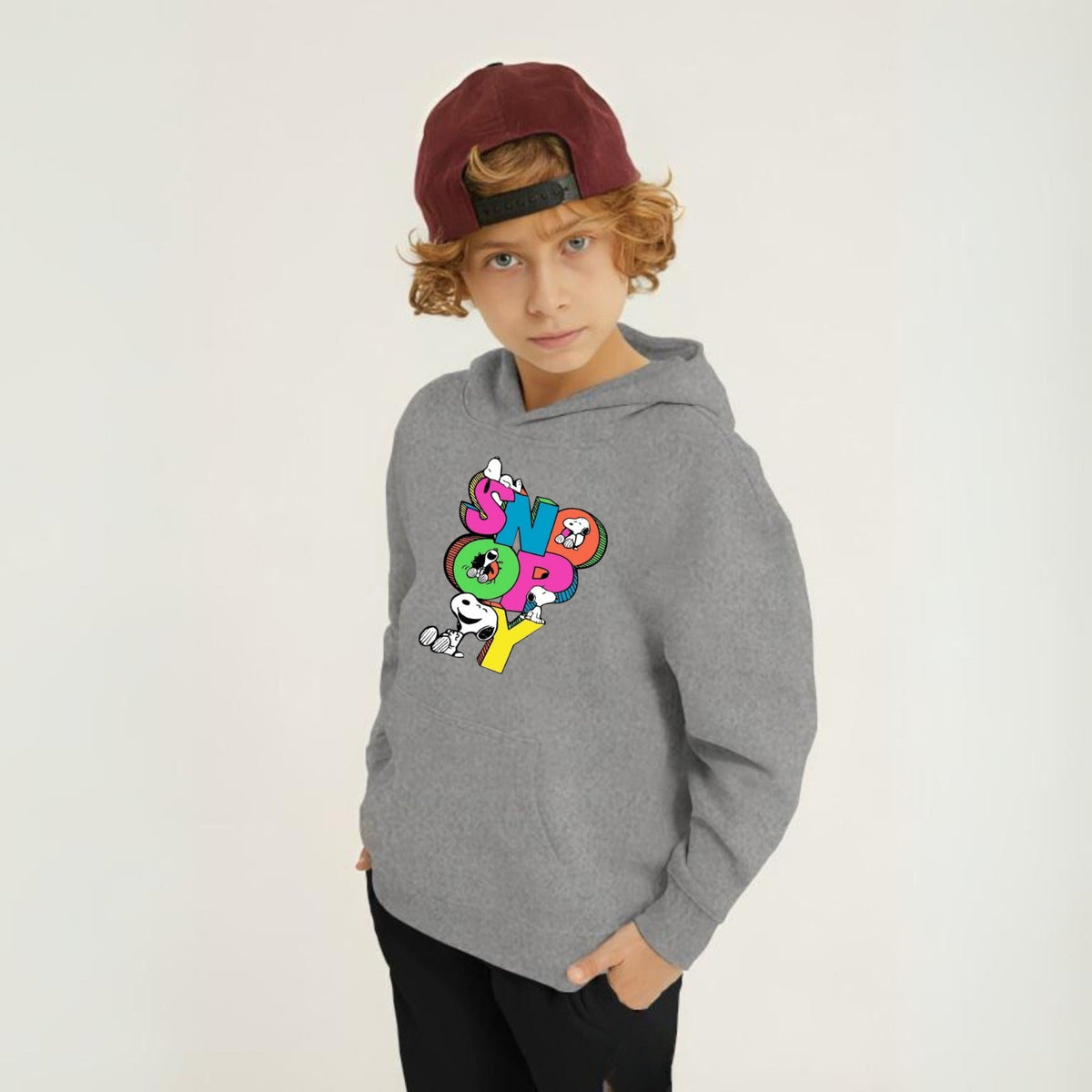 Snoopy Printed Kids Hoodie Set