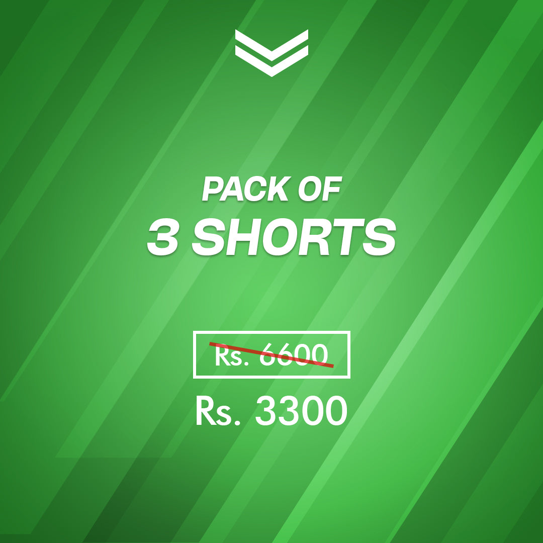 Bundle Pack of Any 3 Shorts (Flat 50% Off)