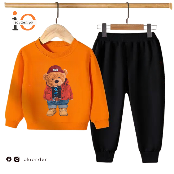 Cute Bear Kids Sweatshirt &amp; Pant