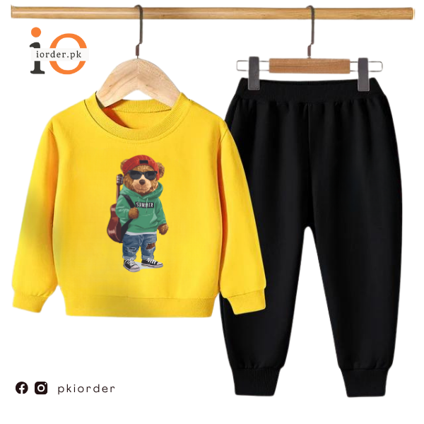 Green Bear Kids Sweatshirt &amp; Pant