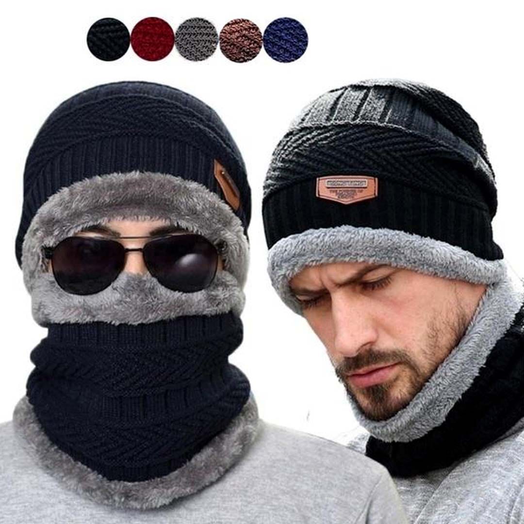 Head &amp; Neck Unisex Beanie With Neck Warmer