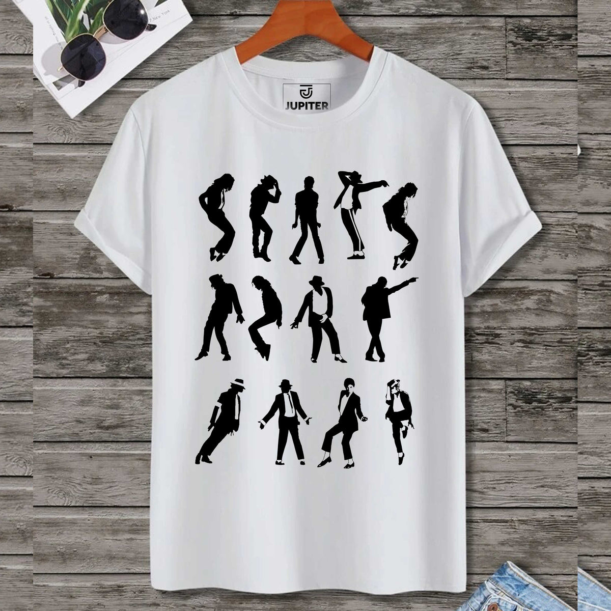 Jupiter Michael Jackson Cotton Graphic Tee For Men