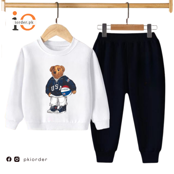 Football Bear Kids Sweatshirt &amp; Pant